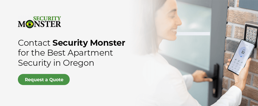 contact security monster for apartment security in Oregon